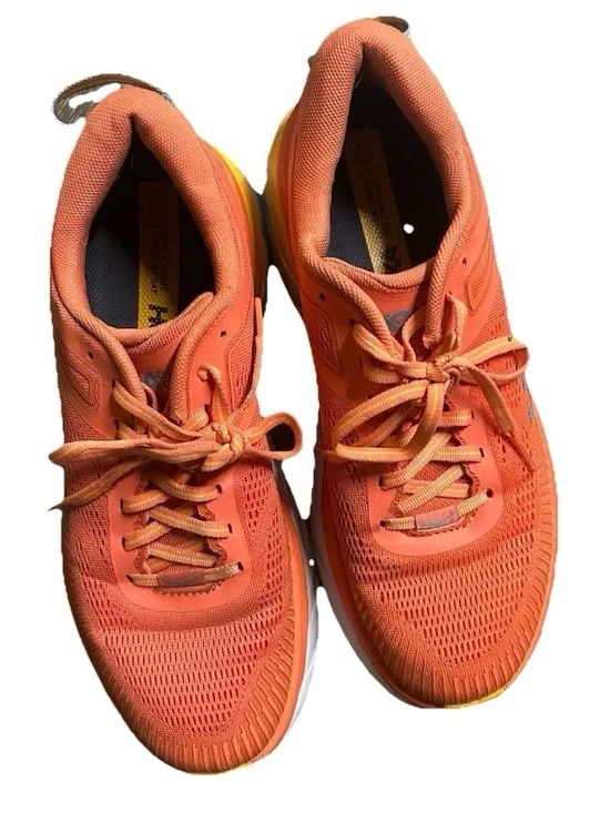 Women’s Hoka Bondi 7 Camellia Orange Athletic / Running Shoe Size 9.5 - Picture 3 of 4